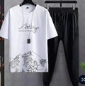 Men Dri Fit Graphic Track Suit White Medium to XL